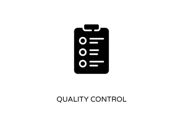 Qualitätskontrollsymbol Vektor Logotyp — Stockvektor