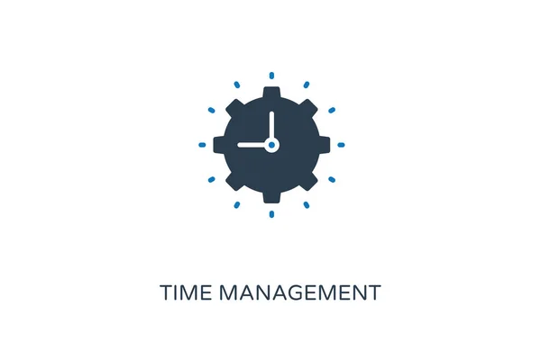 Time Management Symbol Vektor Logotyp — Stockvektor