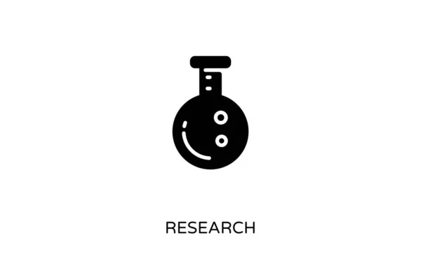 Research Icon Vector Logotype — Stock Vector