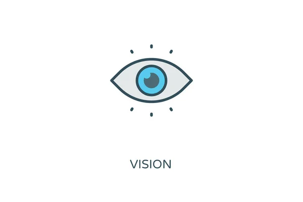 Icône Vision Vecteur Logotype — Image vectorielle