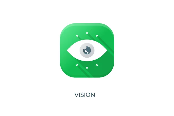 Vision Icon Vector Logotype — Stock Vector