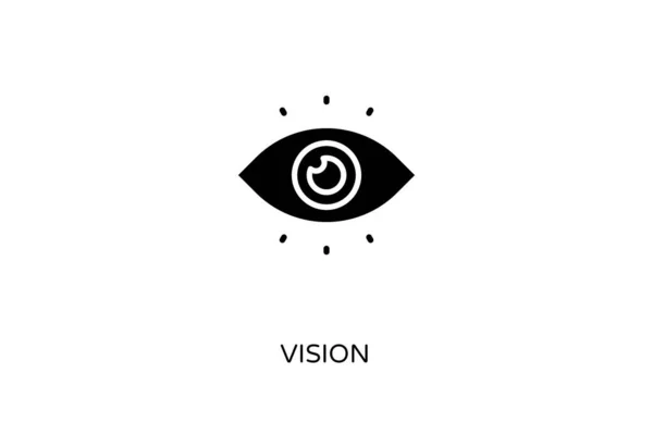 Icône Vision Vecteur Logotype — Image vectorielle