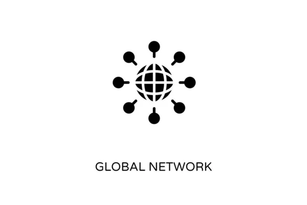 Піктограма Global Network Векторі Логотип — стоковий вектор