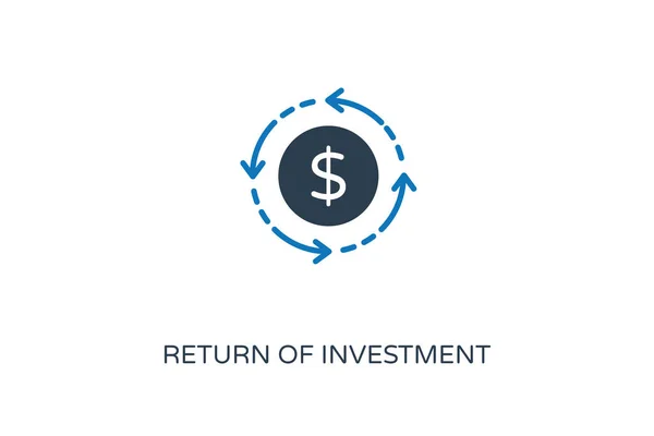 Rückkehr Des Investment Symbols Vektor Logotyp — Stockvektor