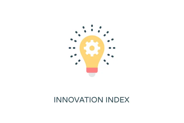 Innovációs Index Ikon Vektorban Logotípus — Stock Vector