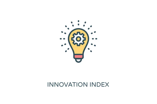 Innovationsindex Symbol Vektor Logotyp — Stockvektor