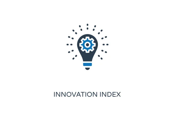 Icona Dell Indice Innovazione Nel Vettore Logotipo — Vettoriale Stock