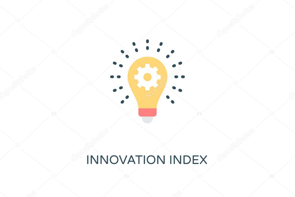 Innovation Index icon in vector. Logotype