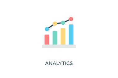 Analitik simge vektöründe. Logotype