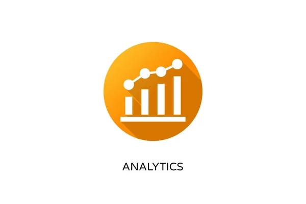 Analytics Symbol Vektor Logotyp — Stockvektor