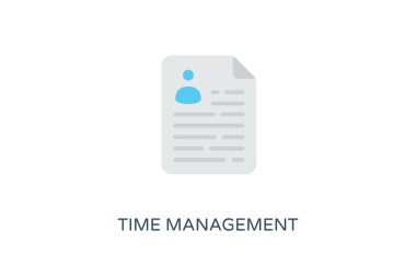 Zaman Yönetimi simgesi vektörde. Logotype