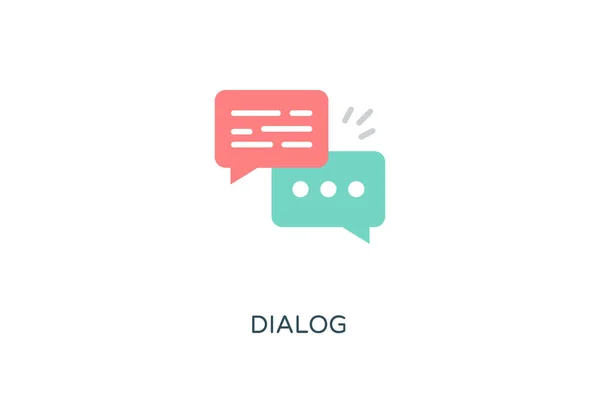 Dialog Icon Vector Logotype — Stock Vector