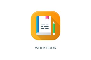Vektör olarak Çalışma Kitabı simgesi. Logotype
