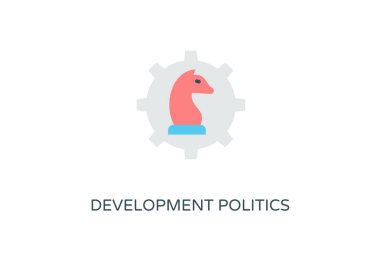 Vektör olarak kalkınma politikası simgesi. Logotype
