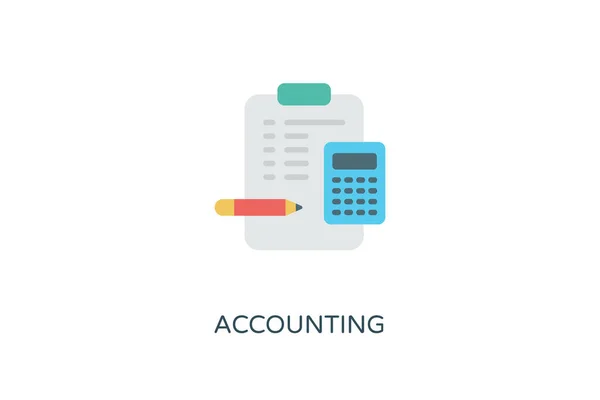 Accounting Icon Vector Logotype — Stock Vector