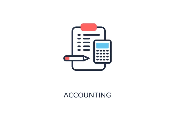 Accounting Icon Vector Logotype — Stock Vector