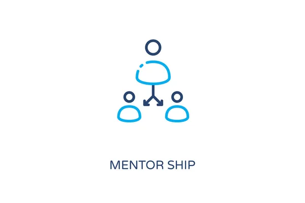 Mentor Ship Icoon Vector Logotype — Stockvector