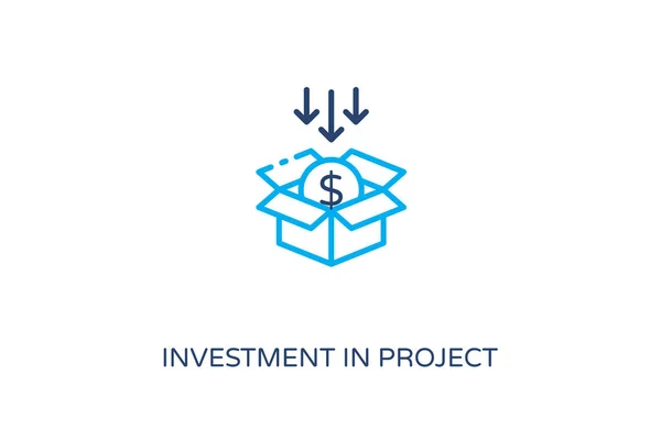 Investimento Ícone Projeto Vetor Logotipo — Vetor de Stock