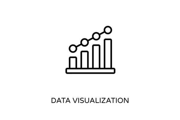 Icono Visualización Datos Vector Logotipo — Vector de stock