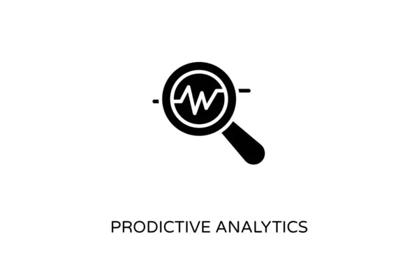 Icono Analítico Productivo Vector Logotipo — Vector de stock