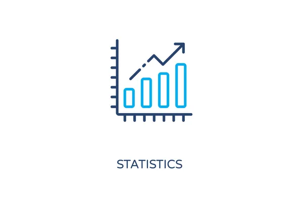 Statistik Ikonu Logotype — Stok Vektör