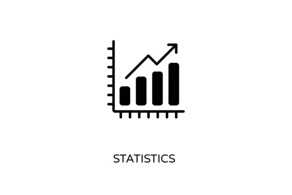 Statistieken Icoon Vector Logotype — Stockvector