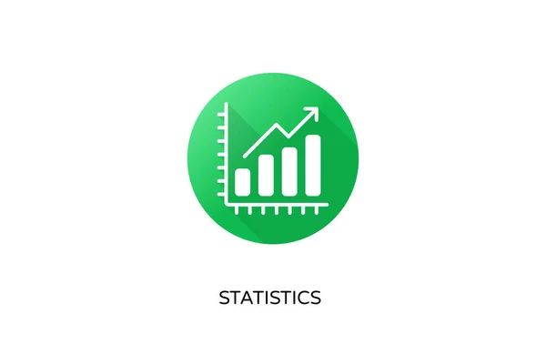 Statistik Ikonen Vektor Logotyp — Stock vektor