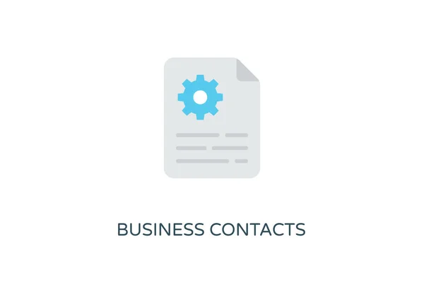 Business Contacten Icoon Vector Logotype — Stockvector