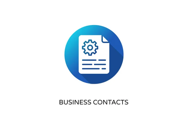 Business Contacten Icoon Vector Logotype — Stockvector