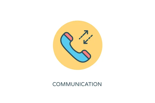 Communicatie Icoon Vector Logotype — Stockvector