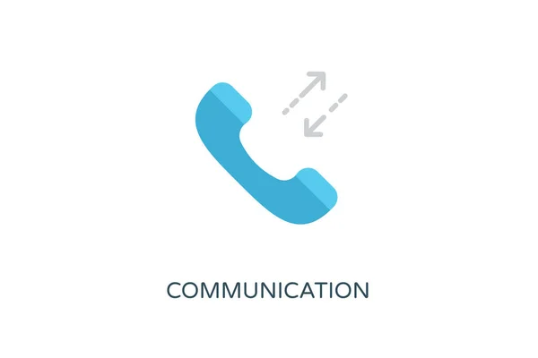 Icône Communication Vecteur Logotype — Image vectorielle