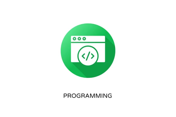Значок Программирования Векторе Логотип — стоковый вектор