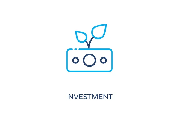 Investering Icoon Vector Logotype — Stockvector