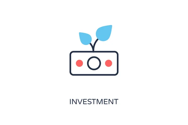 Инвестиционный Значок Векторе Логотип — стоковый вектор