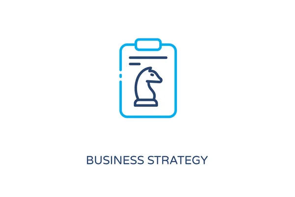 Business Strategy Icoon Vector Logotype — Stockvector
