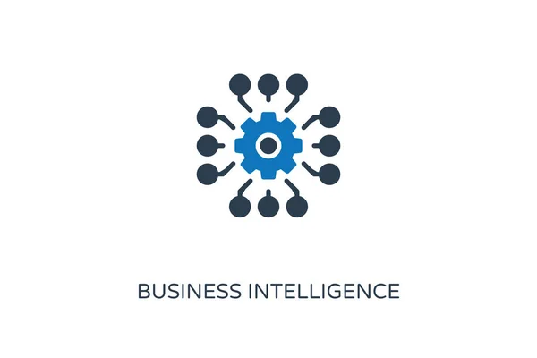 Ikona Business Intelligence Wektorem Identyfikator — Wektor stockowy