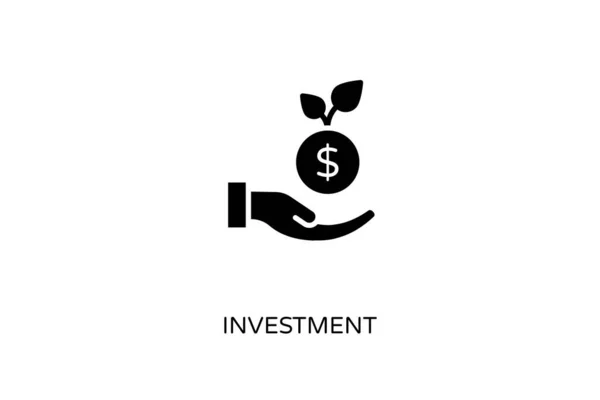 Icône Investissement Vecteur Logotype — Image vectorielle