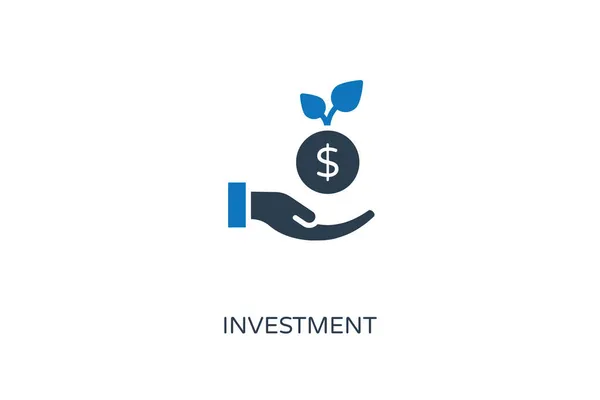 Investering Icoon Vector Logotype — Stockvector