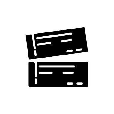 Vektör olarak TICKET simgesi. Logotype