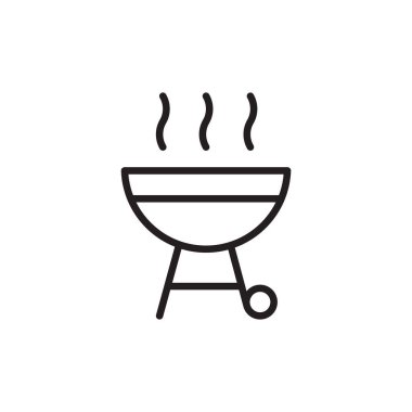 Vektör olarak GRILL simgesi. Logotype