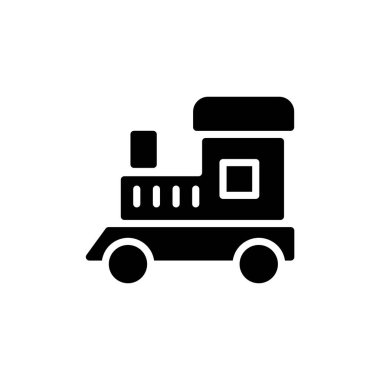 Vektör olarak tren simgesi. Logotype