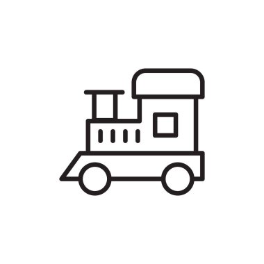 Vektör olarak tren simgesi. Logotype