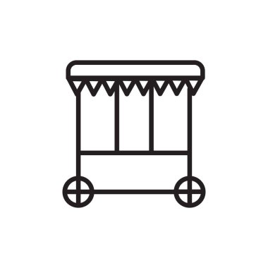 CIRCUS WAGON ikonu vektörde. Logotype