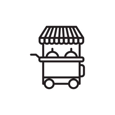 Vektör içinde stall simgesi. Logotype