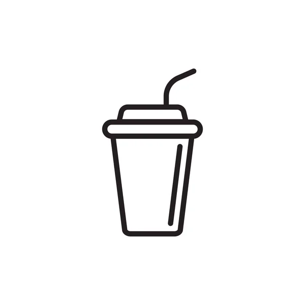 Soft Drink Symbol Vektor Logotyp — Stockvektor
