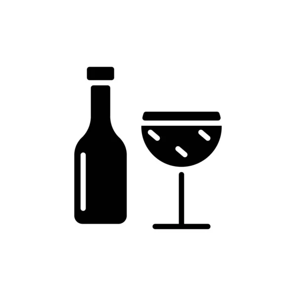 Ikona Alcohol Wektorze Identyfikator — Wektor stockowy