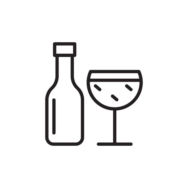 Icône Alcool Dans Vecteur Logotype — Image vectorielle