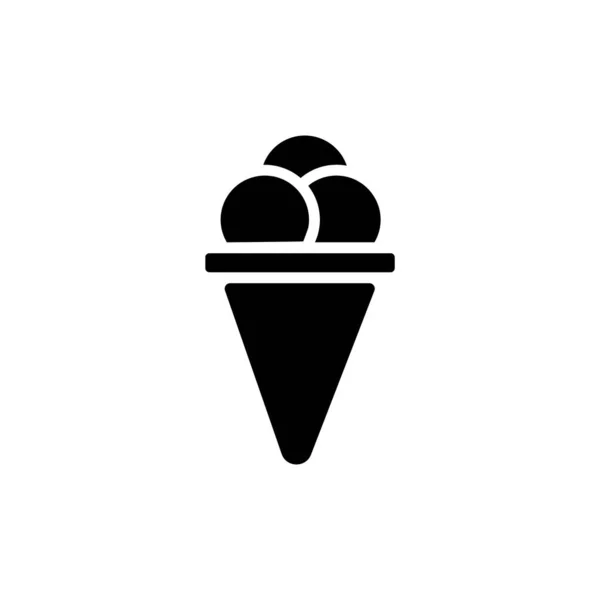 Значок Мороженого Векторе Логотип — стоковый вектор