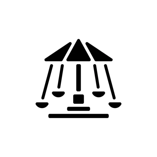 Kettenkarussell Symbol Vektor Logotyp — Stockvektor