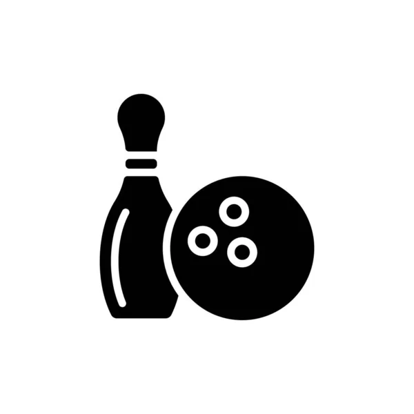 Bowling Icon Vector Logotype — Stock Vector